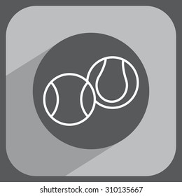 Creative Tennis Ball Icon