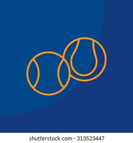 Creative Tennis Ball Icon