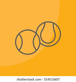 Creative Tennis Ball Icon