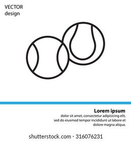 Creative Tennis Ball Icon