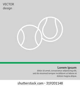 Creative Tennis Ball Icon