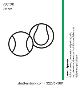Creative Tennis Ball Icon