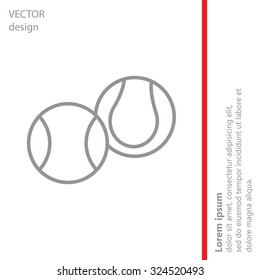 Creative Tennis Ball Icon