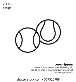 Creative Tennis Ball Icon