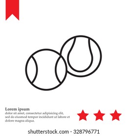 Creative Tennis Ball Icon