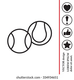 Creative Tennis Ball Icon