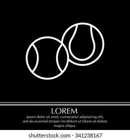Creative Tennis Ball Icon