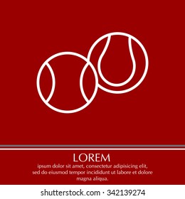 Creative Tennis Ball Icon