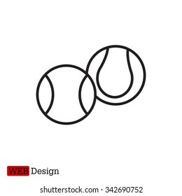 Creative Tennis Ball Icon