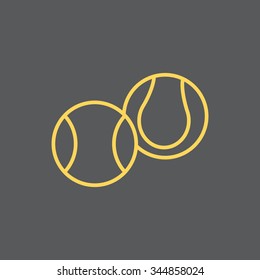 Creative Tennis Ball Icon