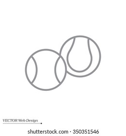 Creative Tennis Ball Icon
