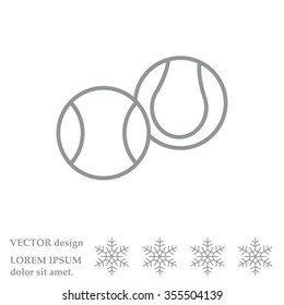 Creative Tennis Ball Icon