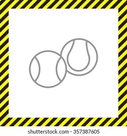 Creative Tennis Ball Icon