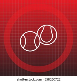 Creative Tennis Ball Icon