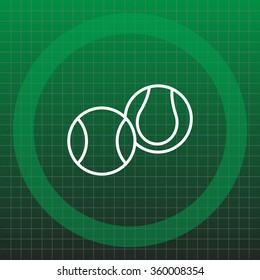 Creative Tennis Ball Icon