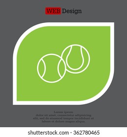 Creative Tennis Ball Icon