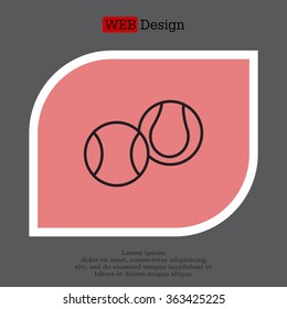 Creative Tennis Ball Icon