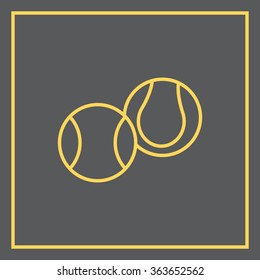 Creative Tennis Ball Icon