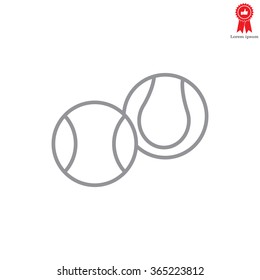 Creative Tennis Ball Icon