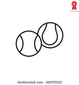 Creative Tennis Ball Icon