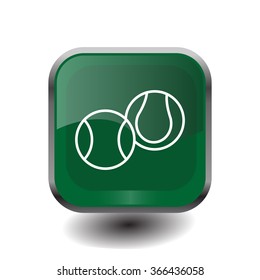 Creative Tennis Ball Icon