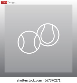 Creative Tennis Ball Icon