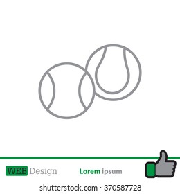 Creative Tennis Ball Icon