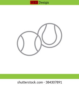 Creative Tennis Ball Icon