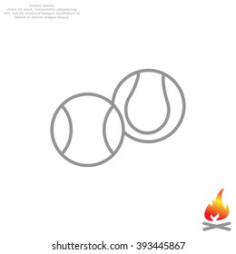 Creative Tennis Ball Icon