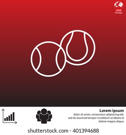 Creative Tennis Ball Icon