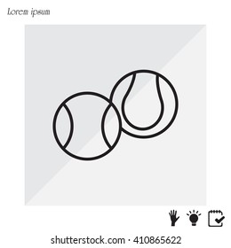 Creative Tennis Ball Icon