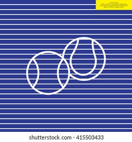 Creative Tennis Ball Icon