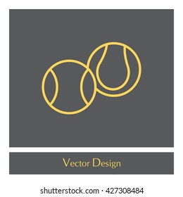 Creative Tennis Ball Icon