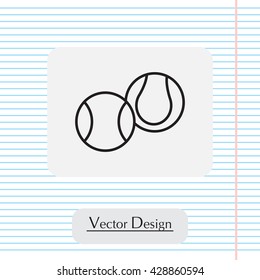 Creative Tennis Ball Icon