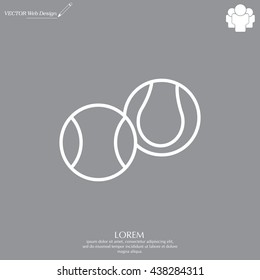 Creative Tennis Ball Icon