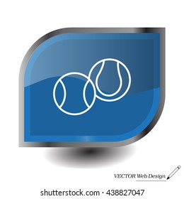 Creative Tennis Ball Icon