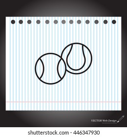 Creative Tennis Ball Icon