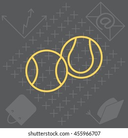 Creative Tennis Ball Icon