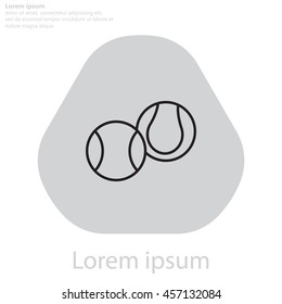 Creative Tennis Ball Icon