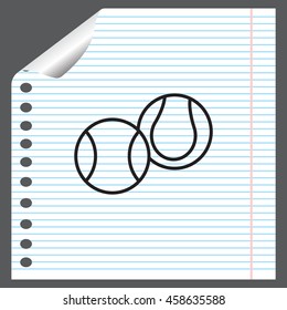 Creative Tennis Ball Icon
