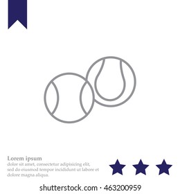 Creative Tennis Ball Icon