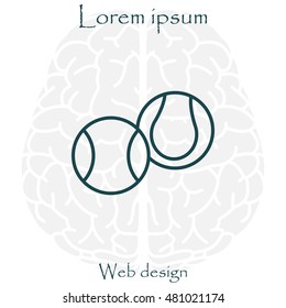 Creative Tennis Ball Icon
