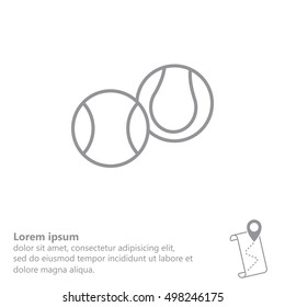 Creative Tennis Ball Icon