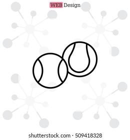 Creative Tennis Ball Icon