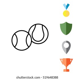 Creative Tennis Ball Icon