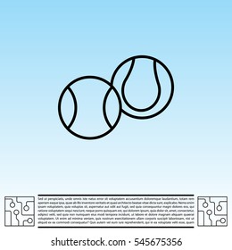 Creative Tennis Ball Icon
