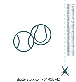 Creative Tennis Ball Icon