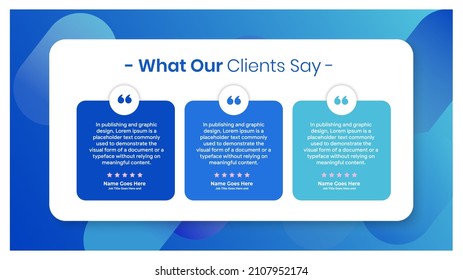 Creative Testimonial Banner, Quote , Infographic, Banner Template Editable Vector Illustration