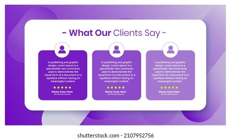 Creative Testimonial banner, Quote , Infographic, Banner Template Editable Vector Illustration