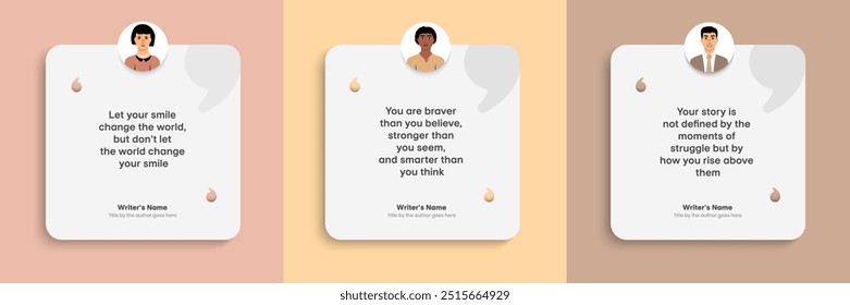 Creative Testimonial Editable Vector Illustration, Empty speech bubbles, What our Clients Say, Quote, Review, Feedback, Infographic Template, Label, editable text box layout, recommendation note